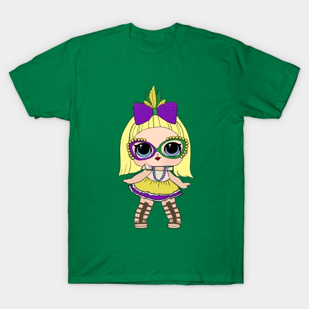 Mardi Gras Princess T-Shirt by BrinsCastle